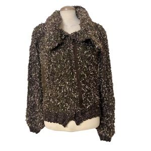 Pinko Sport tweed Isola Bella Bomber size S